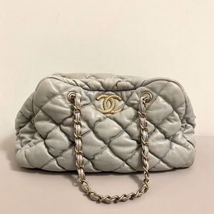 Authentic Chanel icy blue purse
